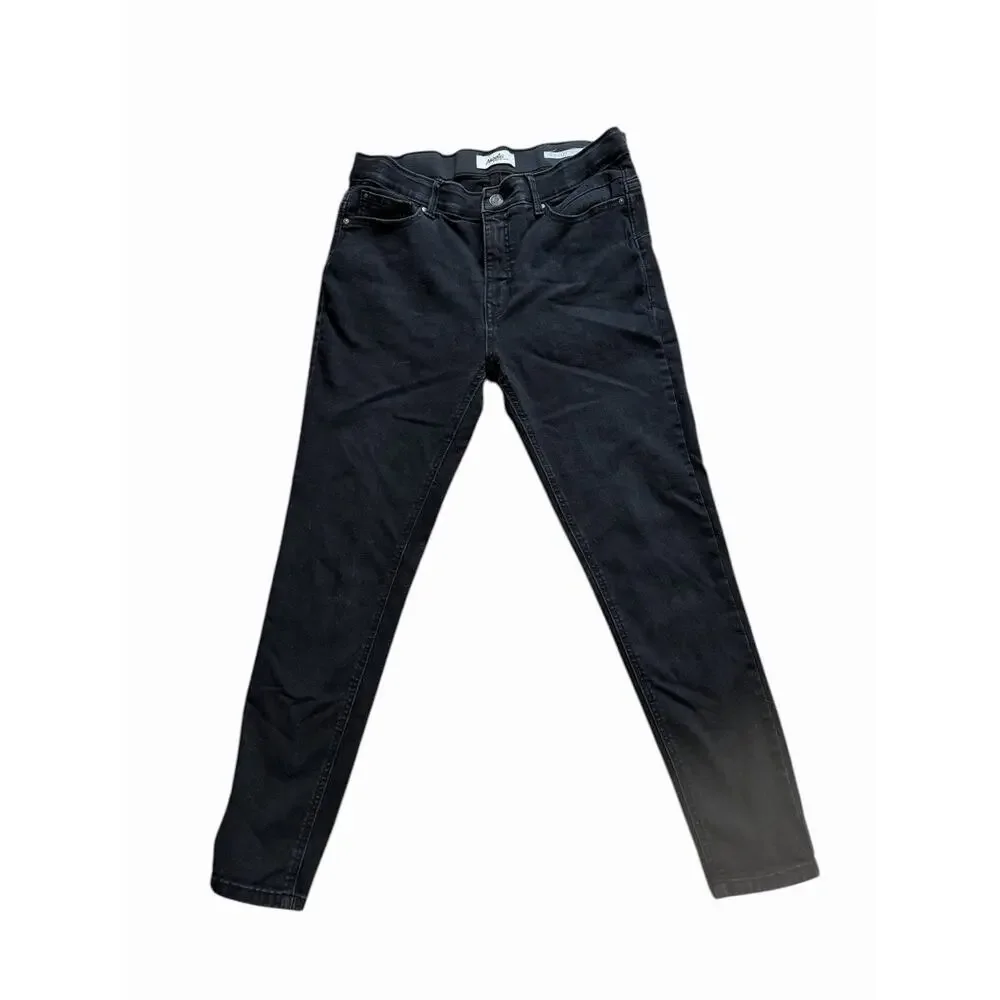 Angels Forever 360 Sculpt Skinny Mid-Rise Jeans Size 10 Black 3511-12